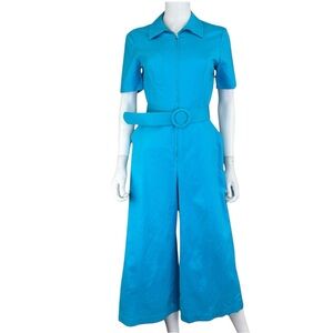 TRINA TURK Aqua Wide Leg Jumpsuit Size 6